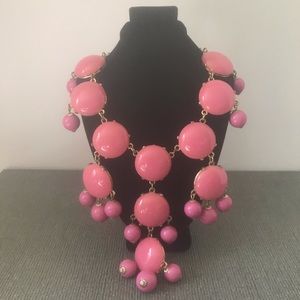 Ily Couture Pink statement necklace